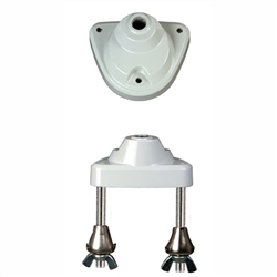 Dazor Metal Cast Dual Clamp Base Package (Dove Grey)