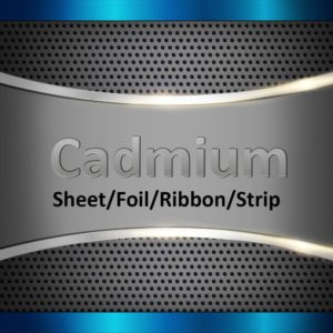 Pure Cadmium Sheets, 7 sheets x 0.100 inch thick x 24 inches x 24 inches
